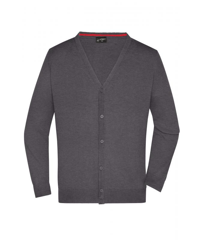 Homme Cardigan homme Anthracite-mélange 8062