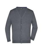Homme Cardigan homme Gris-chiné 8062
