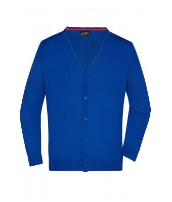 Herren Men's V-Neck Cardigan Royal 8062