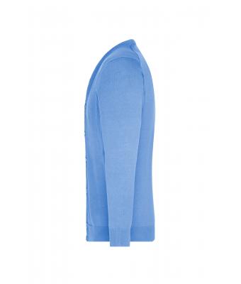 Heren Men's V-Neck Cardigan Gletsjer blauw 8062