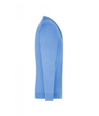 Heren Men's V-Neck Cardigan Gletsjer blauw 8062