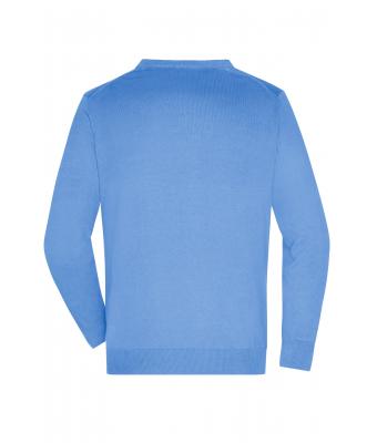 Heren Men's V-Neck Cardigan Gletsjer blauw 8062