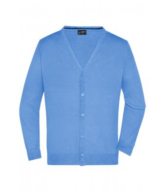 Heren Men's V-Neck Cardigan Gletsjer blauw 8062