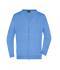 Men Men's V-Neck Cardigan Glacier-blue 8062