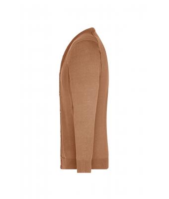 Heren Men's V-Neck Cardigan Kameel 8062