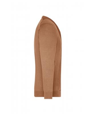 Heren Men's V-Neck Cardigan Kameel 8062