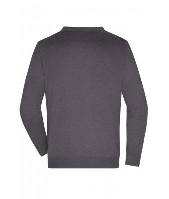 Men Men's V-Neck Cardigan Anthracite-melange 8062