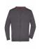 Men Men's V-Neck Cardigan Anthracite-melange 8062