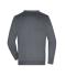 Men Men's V-Neck Cardigan Grey-heather 8062