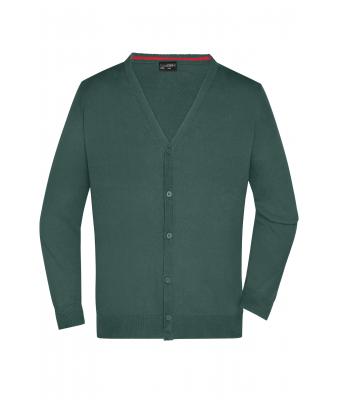 Heren Men's V-Neck Cardigan Bosgroen 8062