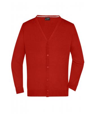 Men Men's V-Neck Cardigan Bordeaux 8062