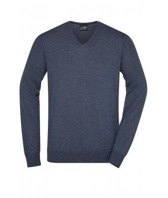 Herren Men's Pullover Navy-melange 8365