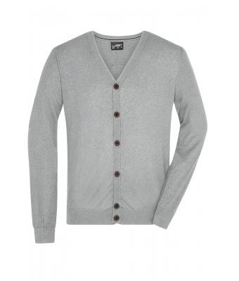 Homme Cardigan homme Gris-clair-mélange 8368