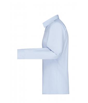 Femme Chemise femme à manches longues en popeline Bleu-clair 8504