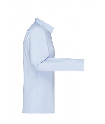 Femme Chemise femme à manches longues en popeline Bleu-clair 8504
