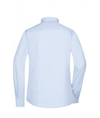 Femme Chemise femme à manches longues en popeline Bleu-clair 8504