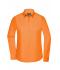 Femme Chemise femme à manches longues en popeline Orange 8504