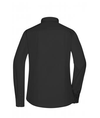 Femme Chemise femme à manches longues en popeline Noir 8504