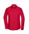 Femme Chemise femme à manches longues en popeline Rouge 8504