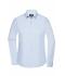 Femme Chemise femme à manches longues en popeline Bleu-clair 8504