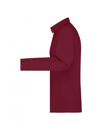 Femme Chemise femme à manches longues en popeline Vin 8504