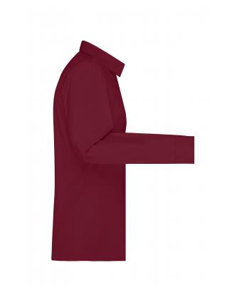 Femme Chemise femme à manches longues en popeline Vin 8504