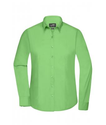 Femme Chemise femme à manches longues en popeline Vert-citron 8504