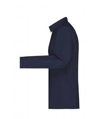 Dames Ladies' Shirt Long-Sleeved Poplin Navy 8504