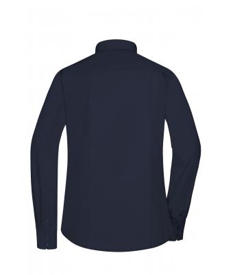 Dames Ladies' Shirt Long-Sleeved Poplin Navy 8504