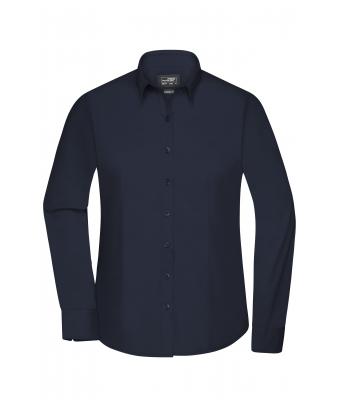 Dames Ladies' Shirt Long-Sleeved Poplin Navy 8504