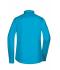 Dames Ladies' Shirt Long-Sleeved Poplin Turquoise 8504