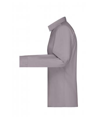 Damen Ladies' Shirt Long-Sleeved Poplin Steel 8504