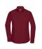 Damen Ladies' Shirt Long-Sleeved Poplin Wine 8504