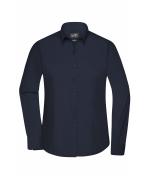 Ladies Ladies' Shirt Long-Sleeved Poplin Navy 8504