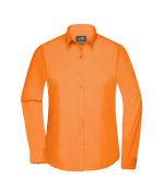 Ladies Ladies' Shirt Long-Sleeved Poplin Orange 8504