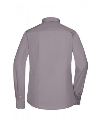 Ladies Ladies' Shirt Long-Sleeved Poplin Steel 8504