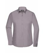 Ladies Ladies' Shirt Long-Sleeved Poplin Steel 8504