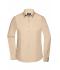 Ladies Ladies' Shirt Long-Sleeved Poplin Stone 8504