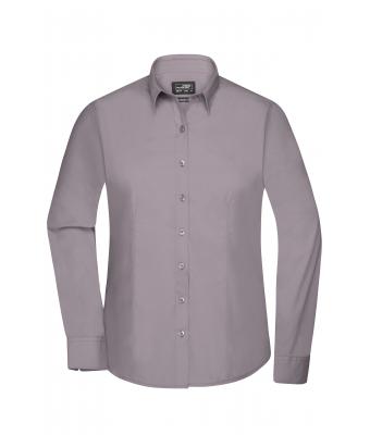 Dames Ladies' Shirt Long-Sleeved Poplin Staal 8504