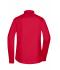 Dames Ladies' Shirt Long-Sleeved Poplin Rood 8504