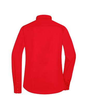 Dames Ladies' Shirt Long-Sleeved Poplin Tomaat 8504