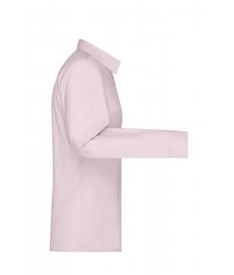 Dames Ladies' Shirt Long-Sleeved Poplin Lichtroze 8504