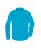 Heren Men's Shirt Long-Sleeved Poplin Turquoise 8505