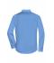 Men Men's Shirt Long-Sleeved Poplin Aqua 8505