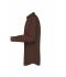 Men Men's Shirt Long-Sleeved Poplin Brown 8505