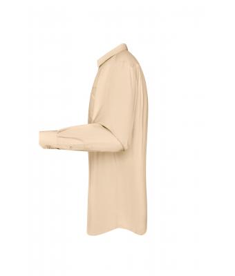 Men Men's Shirt Long-Sleeved Poplin Stone 8505