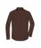Herren Men's Shirt Long-Sleeved Poplin Brown 8505