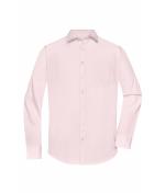 Herren Men's Shirt Long-Sleeved Poplin Light-pink 8505