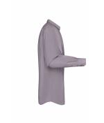 Herren Men's Shirt Long-Sleeved Poplin Steel 8505