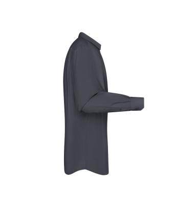 Heren Men's Shirt Long-Sleeved Poplin Carbon 8505